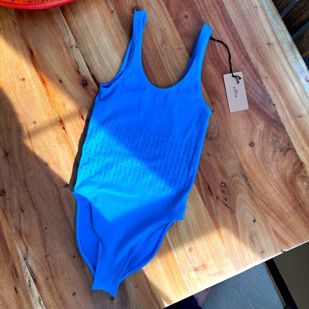 Designer ALAIA Corset Seamless One Piece Swimsuit